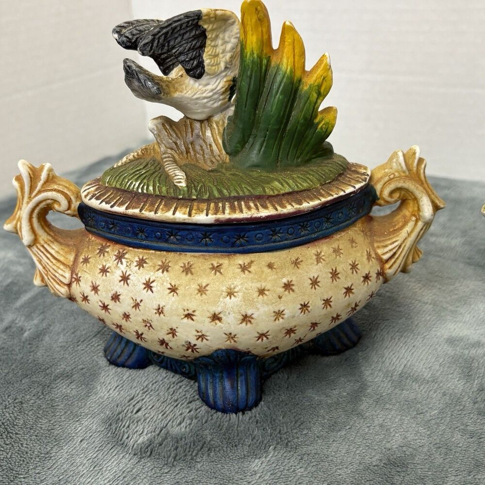 Vintage Ceramic Hand Painted Tea & Coffee Containers - Picture 9 of 15